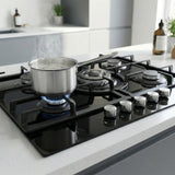 Heinner HBH-M705IWFGBK Gaskochfeld – 5 Brenner – Wokbrenner – Gusseisenroste – Bild 8