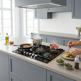 Heinner HBH-M705IWFGBK Gaskochfeld – 5 Brenner – Wokbrenner – Gusseisenroste – Bild 9