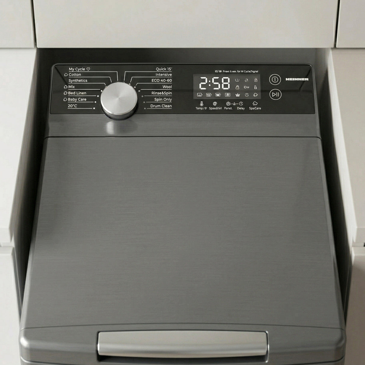 Heinner Waschmaschine HWM-TL8013IVKSA – Toplader – 8 kg – 1300 U/min – Energieeffizienzklasse A – Bild 8