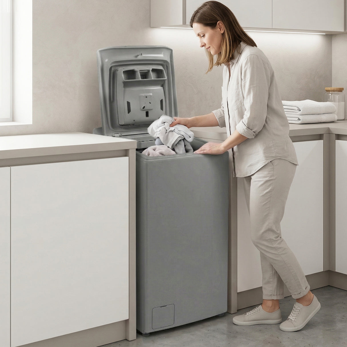 Heinner Waschmaschine HWM-TL8013IVKSA – Toplader – 8 kg – 1300 U/min – Energieeffizienzklasse A – Bild 9