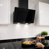 Heinner Dunstabzugshaube HDCH-F3560RGBK – 60 cm – 3 Geschwindigkeiten – Umluft – schwarz – Bild 8