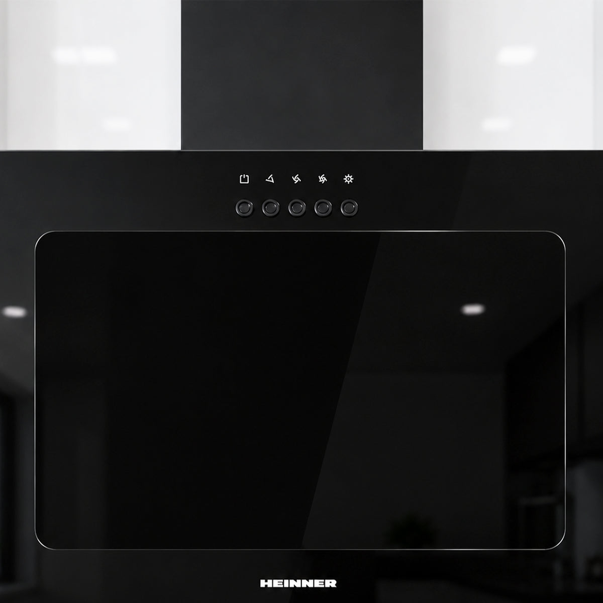 Heinner Dunstabzugshaube HDCH-F3560RGBK – 60 cm – 3 Geschwindigkeiten – Umluft – schwarz – Bild 9