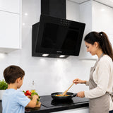 Heinner Dunstabzugshaube HDCH-F3560RGBK – 60 cm – 3 Geschwindigkeiten – Umluft – schwarz – Bild 10