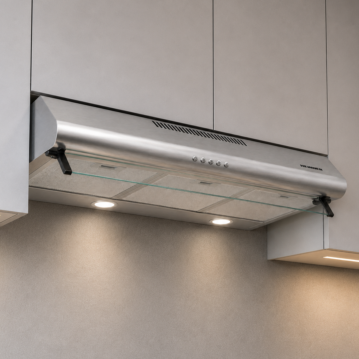 Dunstabzugshaube Heinner HCH-490-SS – Wandhaube – Edelstahl – 3 Geschwindigkeiten – LED-Beleuchtung – Umluft – Bild 11