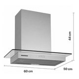 Heinner HDCH-MD630GIX Wandhaube – 60 cm – 3 Geschwindigkeiten – Edelstahl – Bild 3