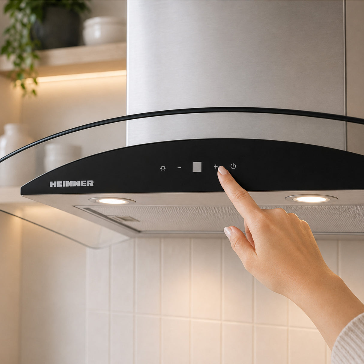 Heinner HDCH-MD650GIX Dunstabzugshaube – Energieeffizienzklasse A+++ – Inox – Bild 7