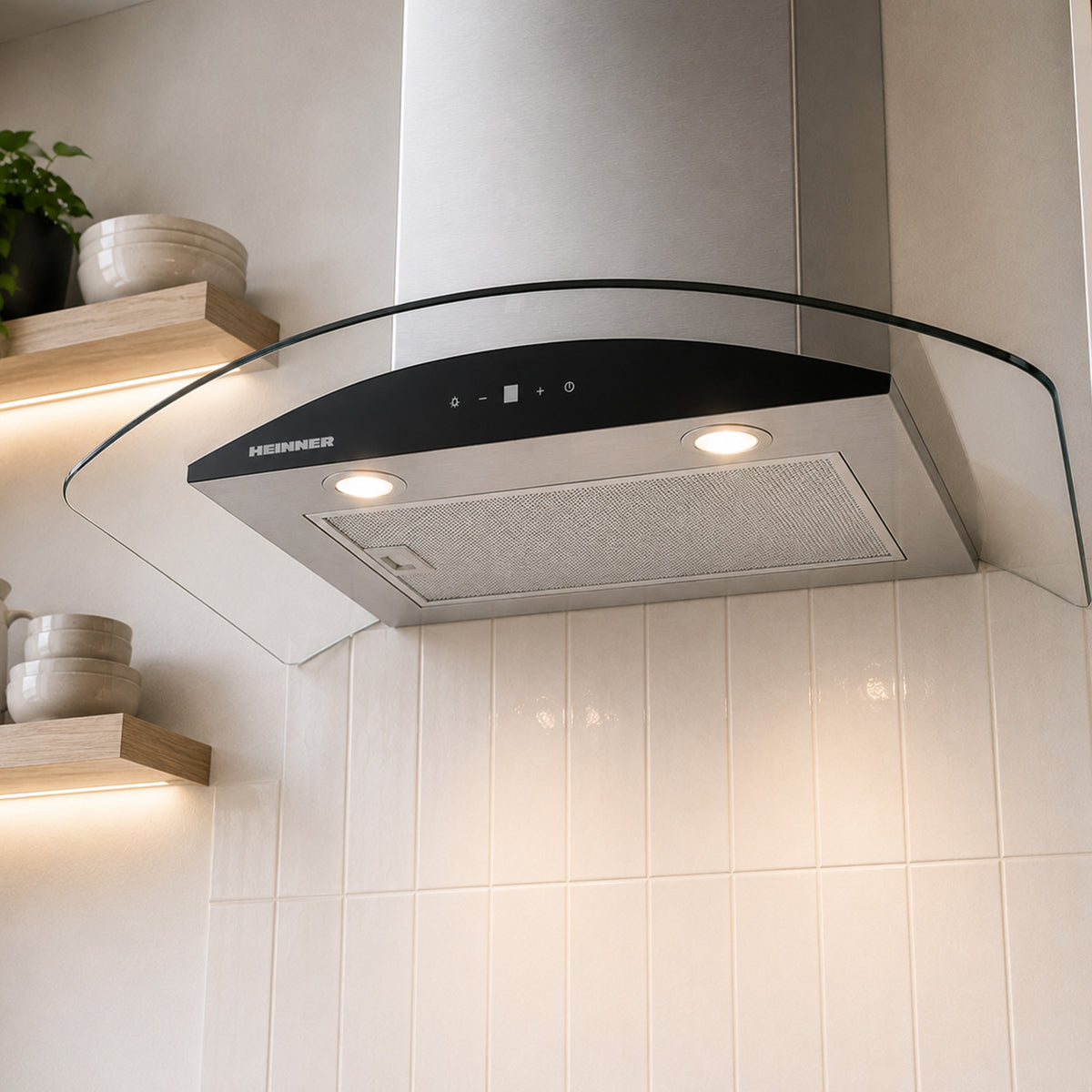 Heinner HDCH-MD650GIX Dunstabzugshaube – Energieeffizienzklasse A+++ – Inox – Bild 9