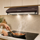 Heinner Dunstabzugshaube HCH-490-BRW – Wandmontage – 90 cm – Edelstahl – LED-Beleuchtung – 3 Geschwindigkeiten – Bild 8