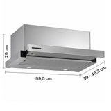 Heinner HTCH-F660IX Dunstabzugshaube – Energieeffizienzklasse A – Edelstahl – Bild 3