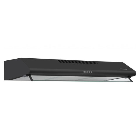 Heinner HCH-490BK Dunstabzugshaube – Wandhaube – 90 cm – 3 Geschwindigkeiten – schwarz – Produktfoto