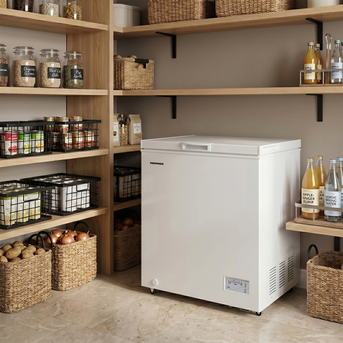 Heinner Gefriertruhe HCF-HM145CE – 142 Liter – umwandelbar – Schnellgefrieren – Energieeffizienzklasse E – Bild 8