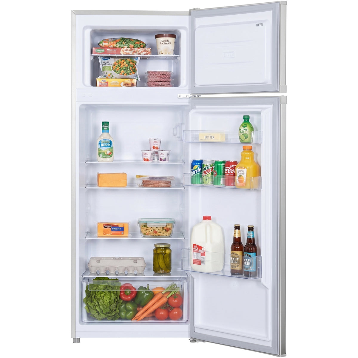 Heinner Kühl-Gefrierkombination HF-H2206SE – 206 Liter – Energieeffizienzklasse E – Bild 3