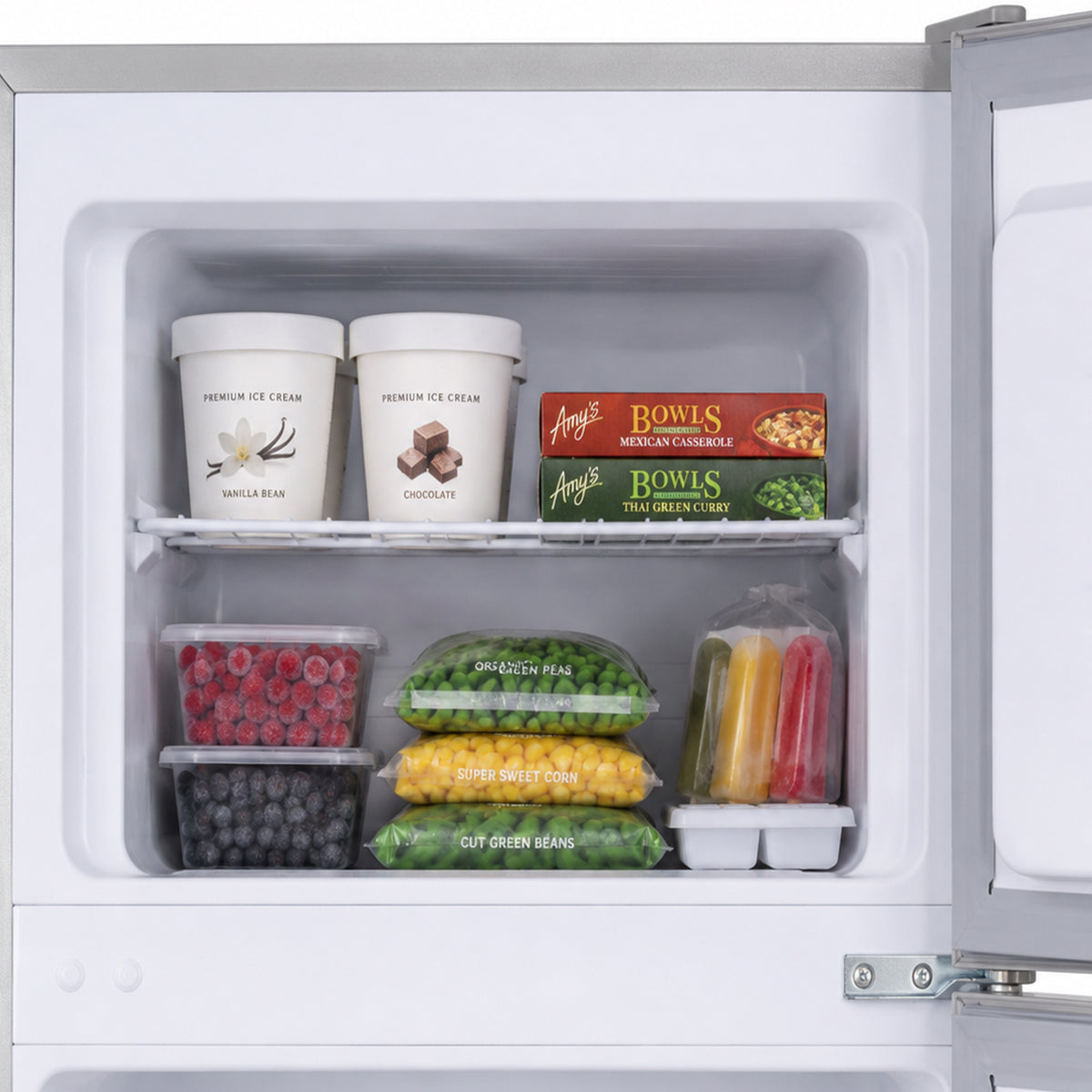 Heinner Kühl-Gefrierkombination HF-H2206SE – 206 Liter – Energieeffizienzklasse E – Bild 7