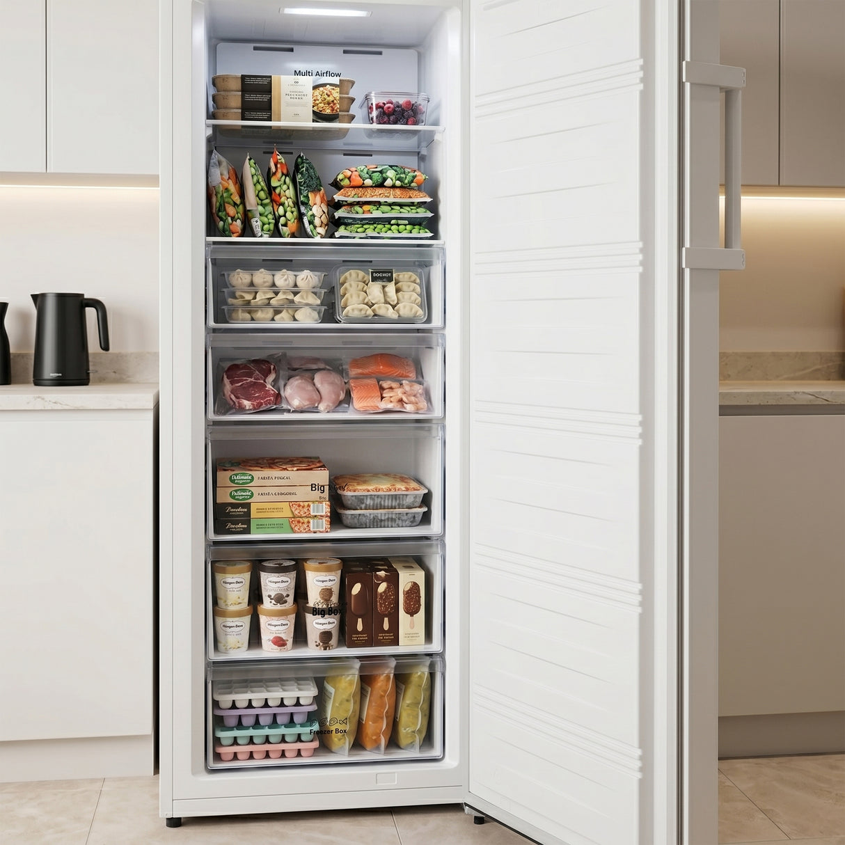 Heinner HFF-HS240NFE++ Gefrierschrank 240 L – No Frost – Inverter – Schnellgefrieren – Bild 8