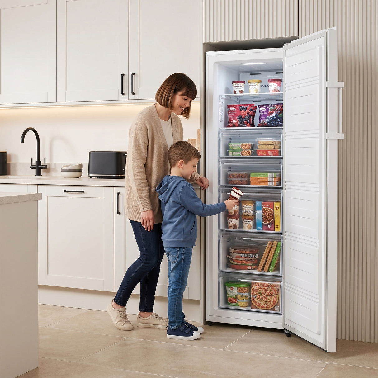 Heinner HFF-HS240NFE++ Gefrierschrank 240 L – No Frost – Inverter – Schnellgefrieren – Bild 9