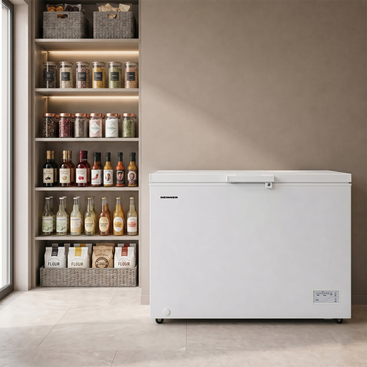 Heinner Gefriertruhe HCF-287CNHE 287 Liter – Convertible – Schnellgefrierfunktion – Energieeffizienzklasse E – Bild 6