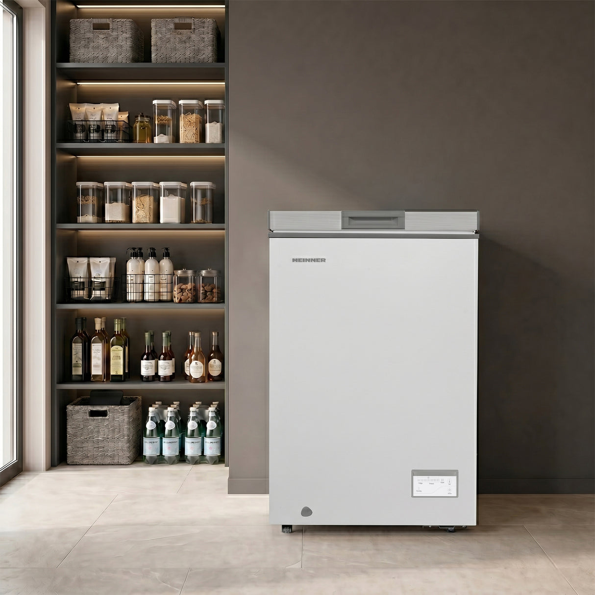 Heinner Gefriertruhe HCF-HM100CSE – 98 Liter – umrüstbar – Schnellgefrierfunktion – Bild 6