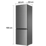 Heinner Kühl-Gefrierkombination HCNF-HM293XE – 293 Liter – No Frost – Energieeffizienzklasse E – Maßzeichnung