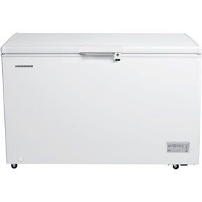 Heinner Gefriertruhe HCF-HM371CE – 371 Liter – Schnellgefrierfunktion – Energieeffizienzklasse E – Produktfoto