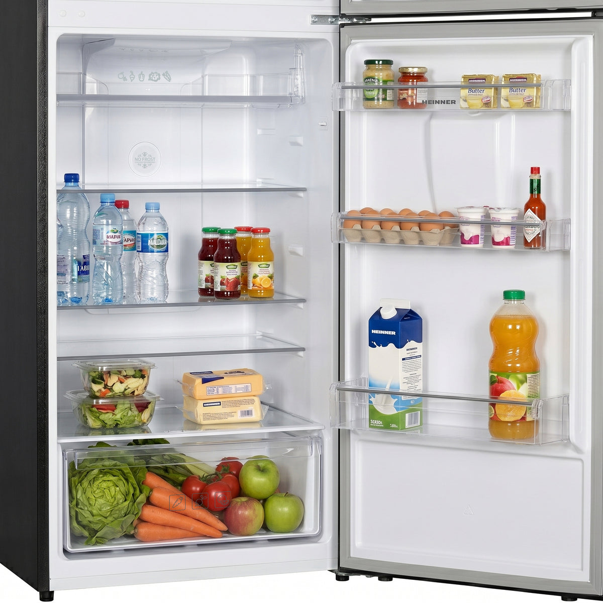 Heinner Kühl-Gefrierkombination HF-HM413NFDXWDE – 413 Liter – No Frost – Energieeffizienzklasse E – Bild 10