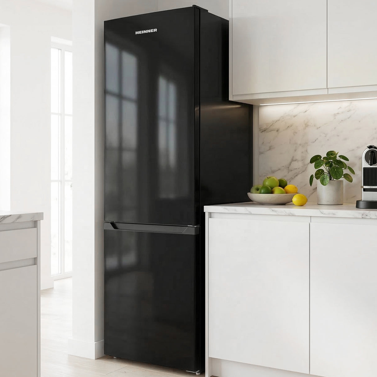 Heinner Kühl-Gefrierkombination HC-HM262BKE++ – 262L, LED-Beleuchtung und Energieeffizienzklasse A++ – Bild 6