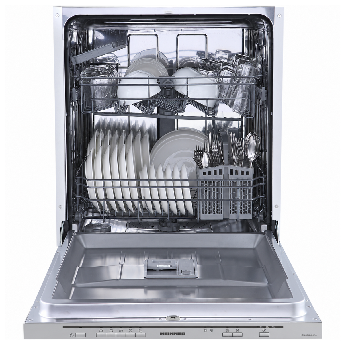 Heinner Einbaugeschirrspüler HDW-BIM60514E – 60 cm – 14 Maßgedecke – Energieeffizienzklasse E – AquaStop – Bild 3