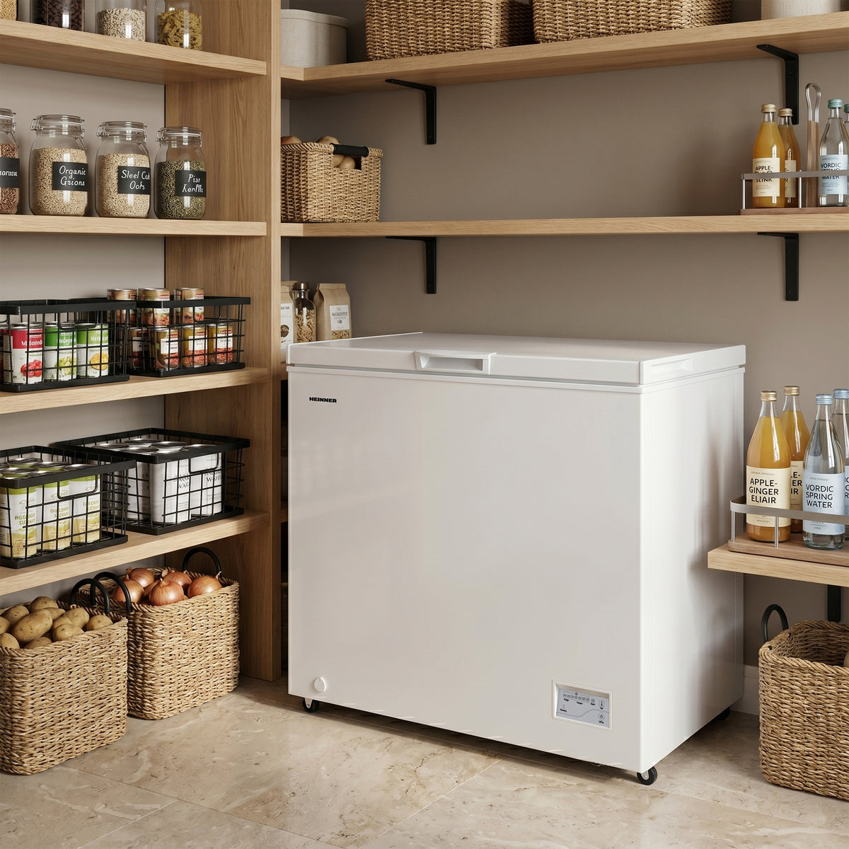 Heinner Gefriertruhe HCF-200CNHE 198 Liter – Inverter-Kompressor – Schnellgefrierfunktion – Energieeffizienzklasse E – Bild 8