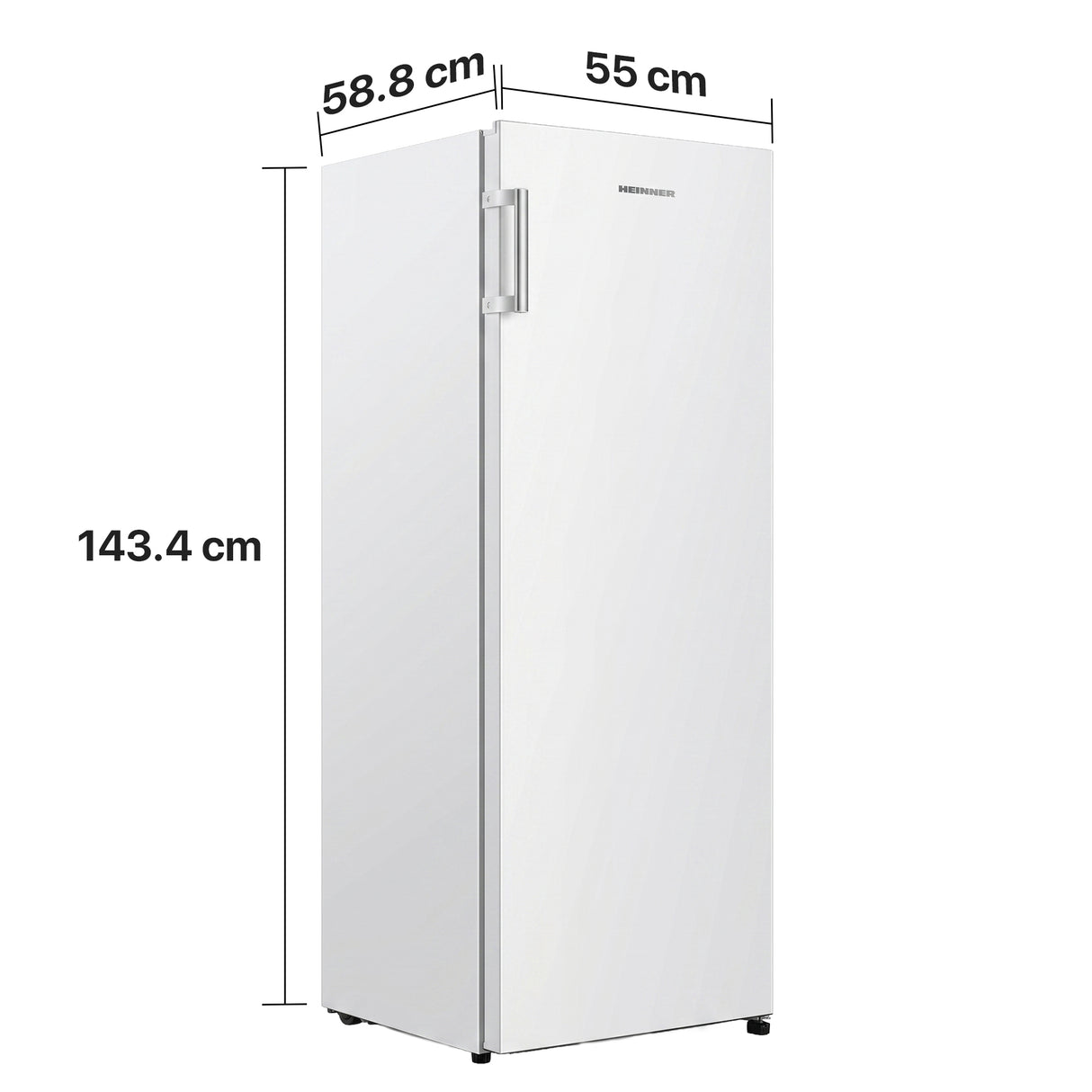 Heinner HF-HS250E++ Kühlschrank 242 L – LED-Beleuchtung – Bild 3
