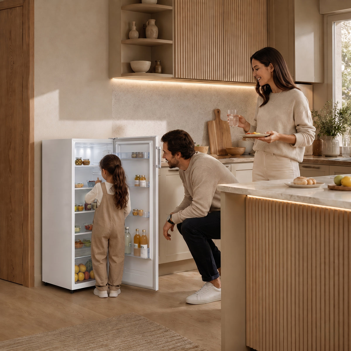 Heinner HF-HS250E++ Kühlschrank 242 L – LED-Beleuchtung – Bild 8