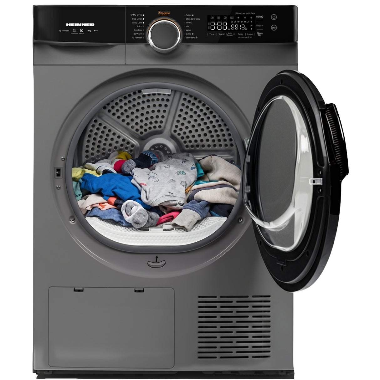 Heinner Wärmepumpentrockner HHPD-M9K3S – 9 kg – Energieeffizienzklasse C – Anwendungsbild 1