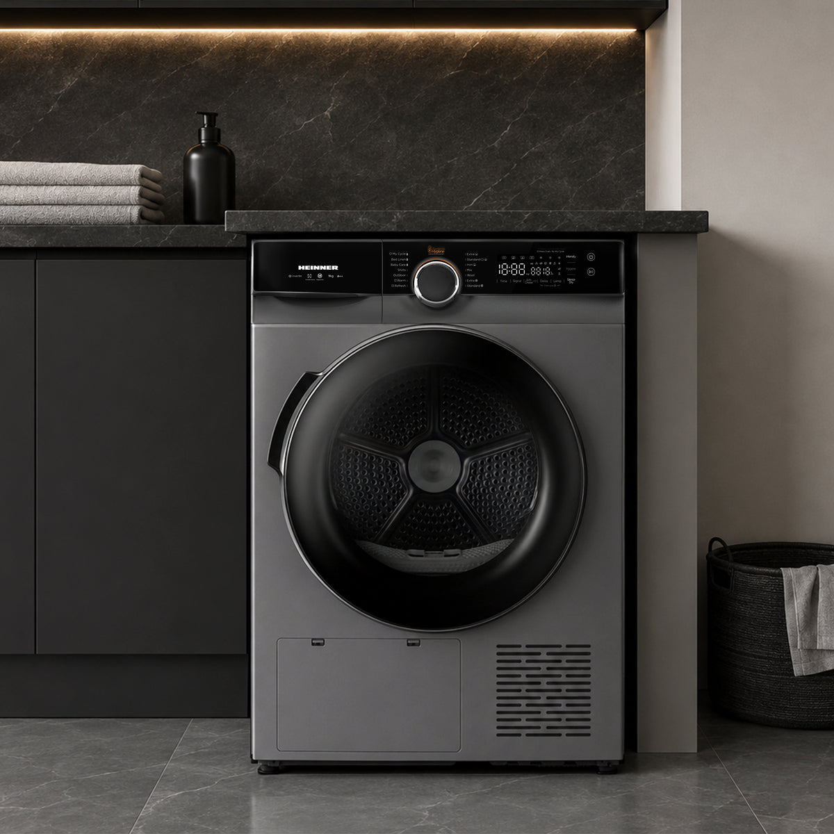 Heinner Wärmepumpentrockner HHPD-M9K3S – 9 kg – Energieeffizienzklasse C – Anwendungsbild 4