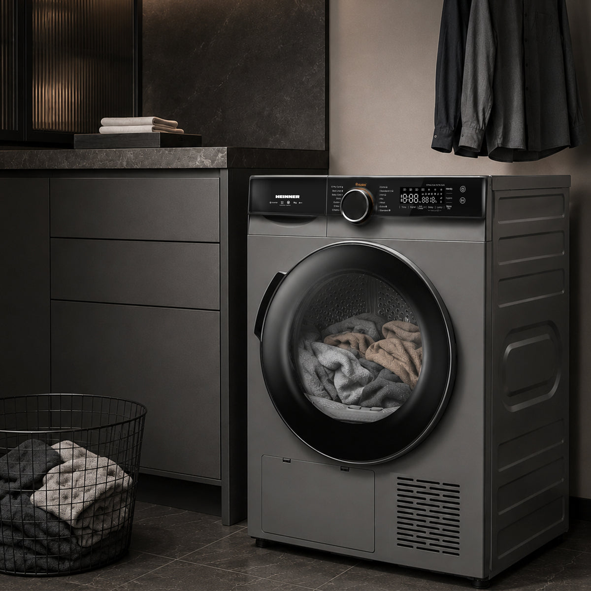 Heinner Wärmepumpentrockner HHPD-M9K3S – 9 kg – Energieeffizienzklasse C – Anwendungsbild 5