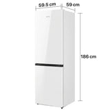 Heinner Kühl-Gefrierkombination HCNF-HS304E – 304 Liter – Full No Frost – Energieeffizienzklasse E – Maßzeichnung
