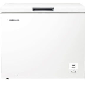 Heinner Gefriertruhe HCF-HS248EE – 248 Liter – Superfrostfunktion – Energieeffizienzklasse E – Produktfoto