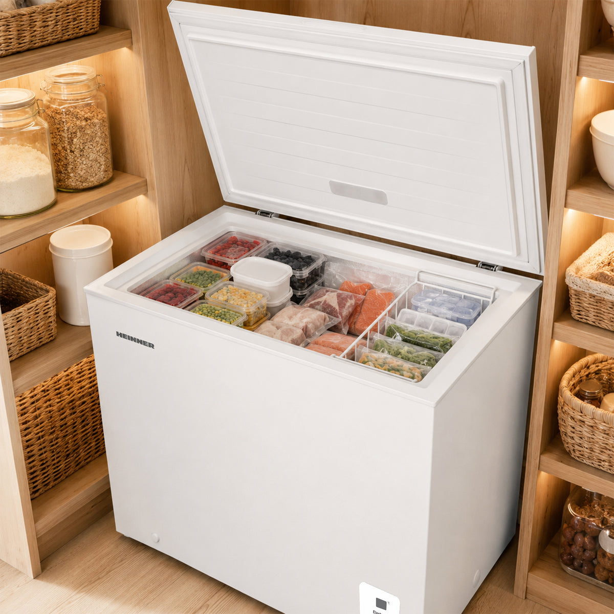 Heinner Gefriertruhe HCF-HS248EE – 248 Liter – Superfrostfunktion – Energieeffizienzklasse E – Bild 8