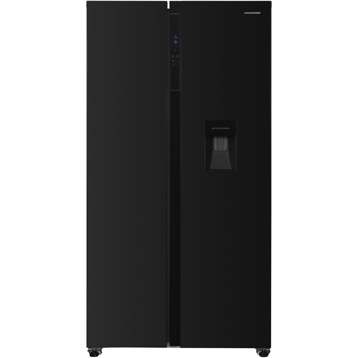 Heinner HSBS-H439NFBKWDE++ Amerikanischer Kühlschrank 439L – Wasserspender – Produktfoto