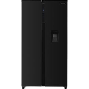 Heinner HSBS-H439NFBKWDE++ Amerikanischer Kühlschrank 439L – Wasserspender – Produktfoto