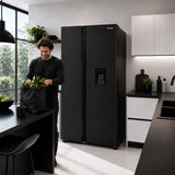 Heinner HSBS-H439NFBKWDE++ Amerikanischer Kühlschrank 439L – Wasserspender – Bild 5