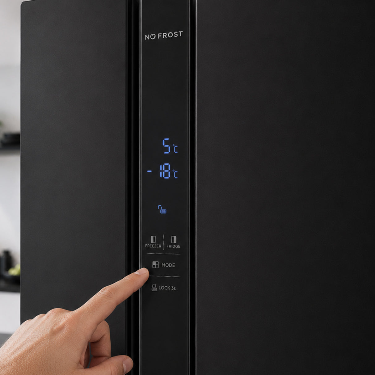 Heinner HSBS-H439NFBKWDE++ Amerikanischer Kühlschrank 439L – Wasserspender – Bild 8