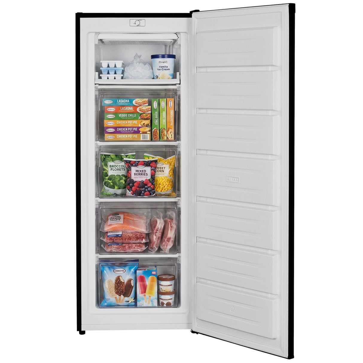 Heinner Gefrierschrank HFF-HM168BKE++ – 168 Liter – Schwarz – Energieeffizienzklasse E – Bild 4