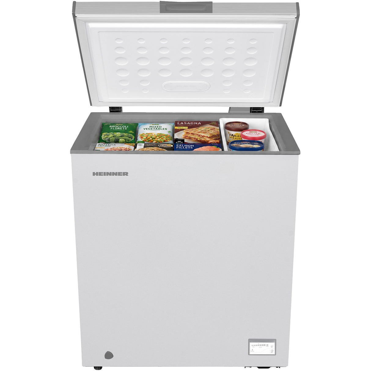 Heinner Gefriertruhe HCF-HM145CSE – 142 Liter – umrüstbar – Schnellgefrieren – Energieeffizienzklasse E – Bild 3