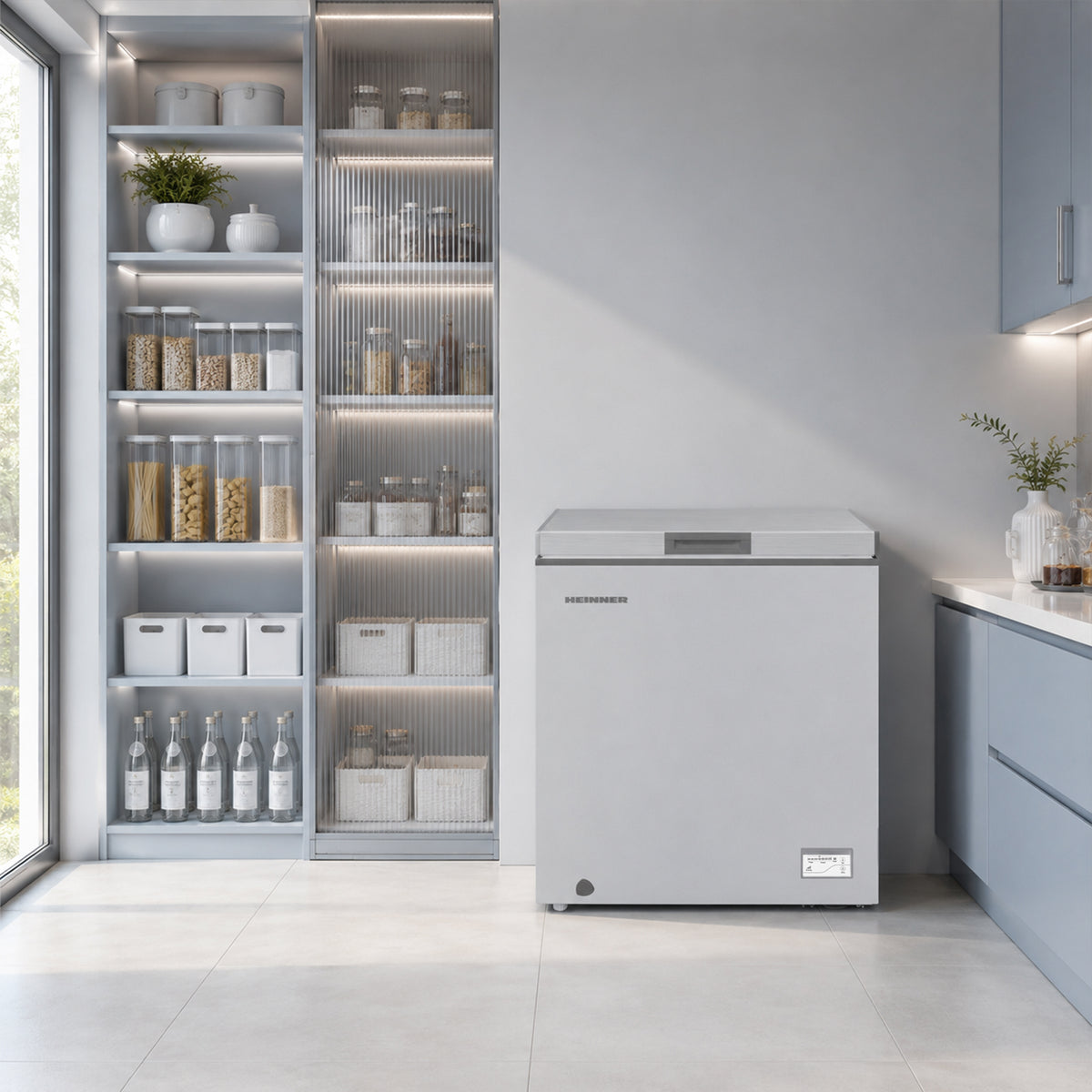 Heinner Gefriertruhe HCF-HM145CSE – 142 Liter – umrüstbar – Schnellgefrieren – Energieeffizienzklasse E – Bild 6