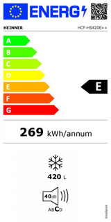 Heinner Gefriertruhe HCF-HS420E++ – 420 Liter – Inverter-Kompressor – Energieeffizienzklasse E – Bild 4