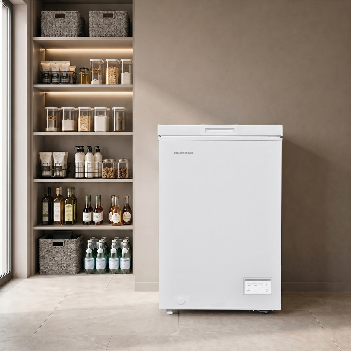 Heinner Gefriertruhe HCF-HM100CE – 98 Liter – konvertierbar – Schnellgefrierfunktion – Bild 6