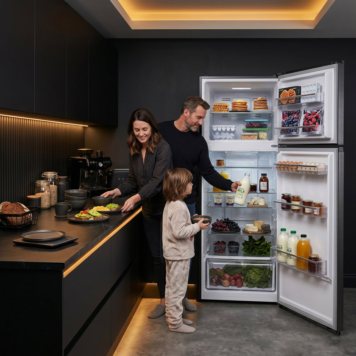 Heinner Kühl-Gefrierkombination HF-HM415NFDXE – 415 Liter – Full No Frost – Energieeffizienzklasse E – Bild 12