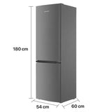 Heinner HCNF-HM253XE Kühl-Gefrierkombination – 253 L – No Frost – Energieeffizienzklasse E – Maßzeichnung