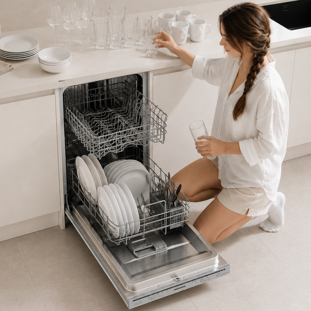 Heinner HDW-BIM45510E Einbaugeschirrspüler – 10 Maßgedecke – AquaStop – Energieeffizienzklasse E – Bild 9