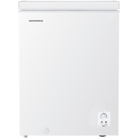 Heinner Gefriertruhe HCF-HS142E – 142 Liter – Schnellgefrierfunktion – Energieeffizienzklasse E – Produktfoto