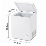 Heinner Gefriertruhe HCF-HS142E – 142 Liter – Schnellgefrierfunktion – Energieeffizienzklasse E – Bild 2