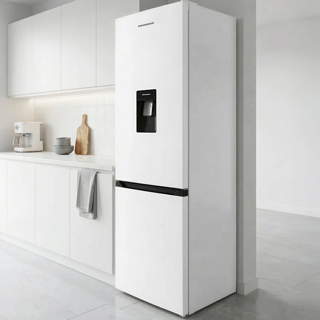 Heinner HC-HM260WDE++ Kühl-Gefrierkombination 260 L – Wasserspender – Bild 6
